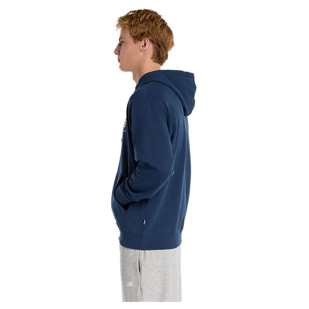 New Balance Толстовка с капюшоном Relaxed Linear Athletics