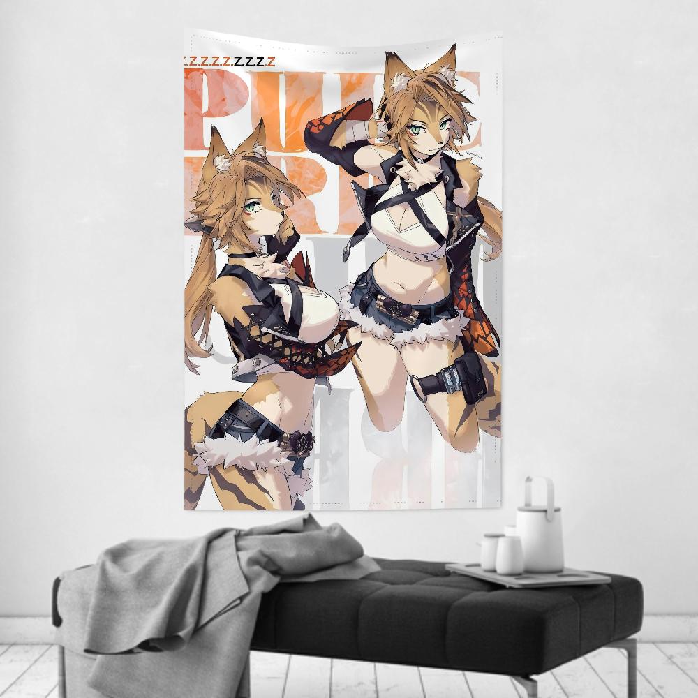Pulchra Zenless Tapestry Room Decor Wall Cloth Party Hanging Background Room Decor Baby Room
