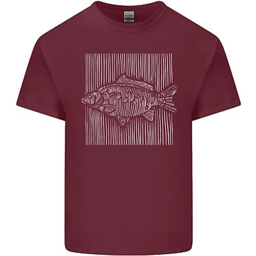 Carp Lines Fishing FisherUnisex Fish Angling Unisexs Cotton TShirt Tee Top S