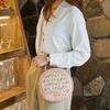 Retro Fashion Printed Shoulder Crossbody Small Round Bag Versatile Light Luxury Women's Bag