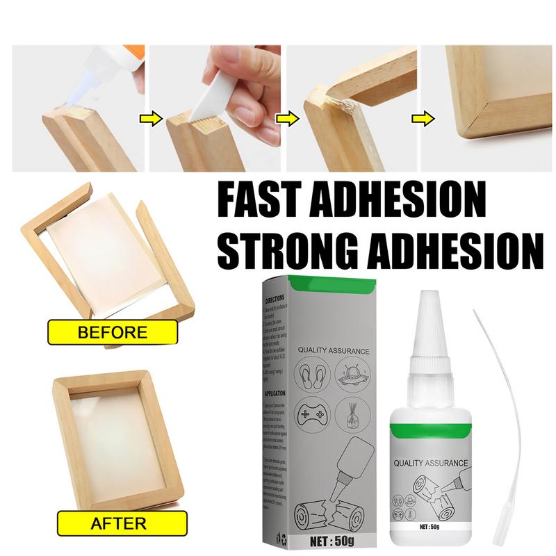 High-Strength Oily Glue Strong Adhesive 50g Glue All Purpose Fast Repair Glue Quick Curing Glue Available for Fabric Metal Wood
