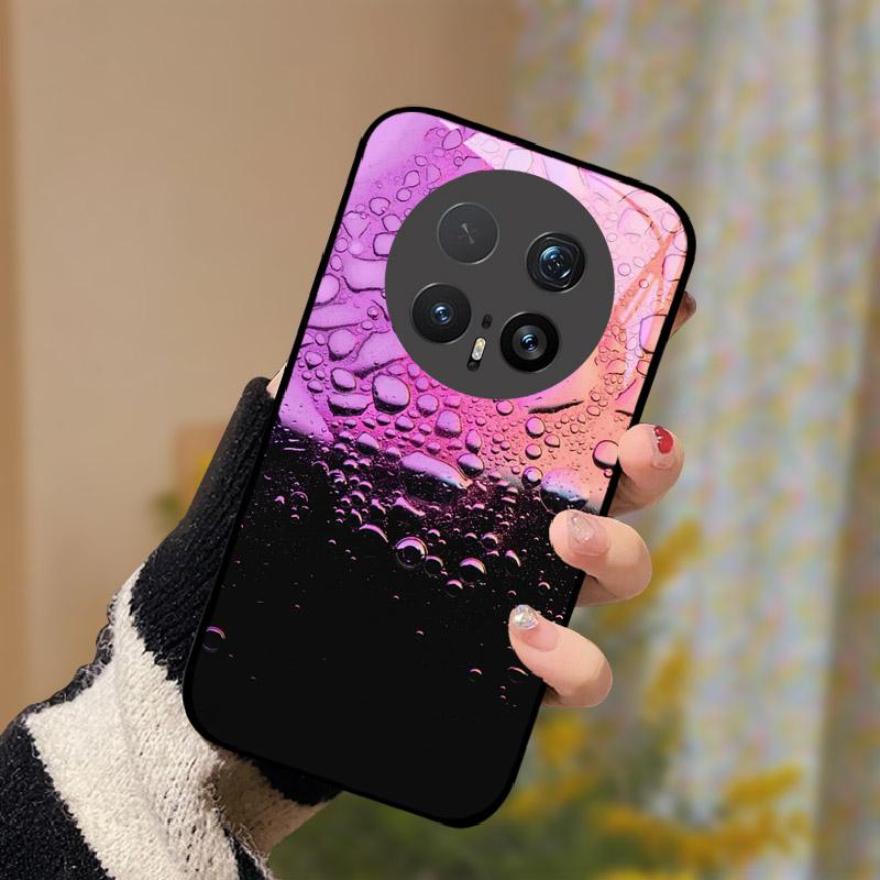 For Honor Magic8 8Pro Kılıf Temperli Cam Telefon Kapağı Lens Kamera Koruma Funda For Honor Magic 8 Pro Darbeye Dayanıklı Sert PC Capa