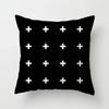 High-grade Black and White Geometric Irregular Pattern Pillowcase Office Living Room Home Pillowcase Car Ornaments