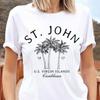 St. Maglietta John Island, T-shirt Caraibi Isole Vergini Americane