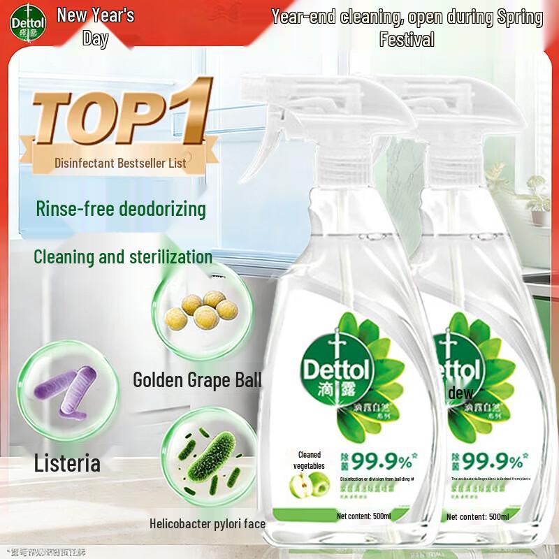 Dettol Refrigerator & Kitchen Disinfectant Cleaner Spray