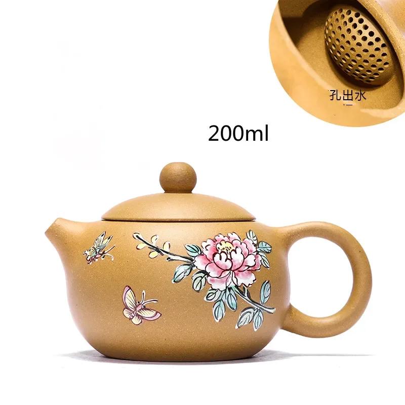 Yixing Tea Pot Purple Clay Xishi Teapot Beauty Kettle Raw Ore Handmade Tea Set Authentic Tie Guanyin Puer 188 Ball Hole Filter