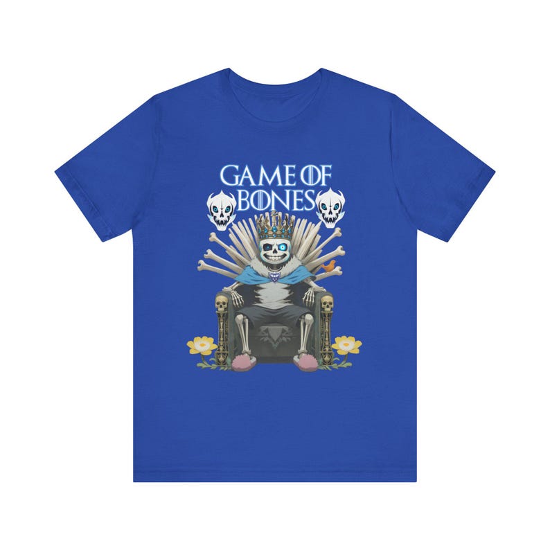 Undertale Game of Bones Unisex Jersey Short Sleeve Tee Highend Luxury Streetwear Trendy Cotton Oversized Unisex tees Couples