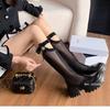 Internet Celebrity Popular Super Hot Hollow Breathable High Sandals But Not Knee Women's  Summer New Mesh Platform Sandal Boots
