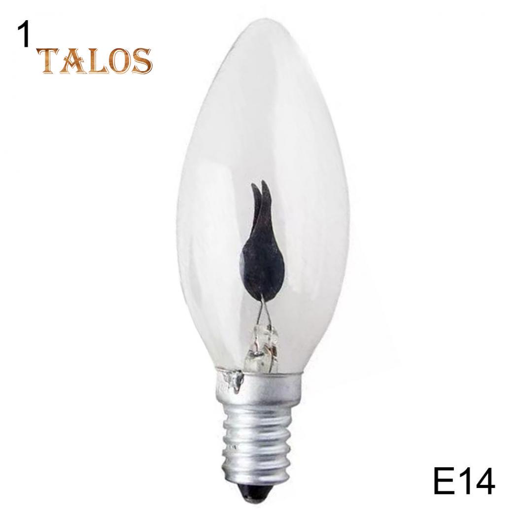 

TL 3W 220V E14/E27 Світлодіодна імітація мерехтіння полум’я свічки Декоративна лампа 1#