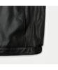 Customellow Black Leather Hood Jacket Cwuda26511Bkx