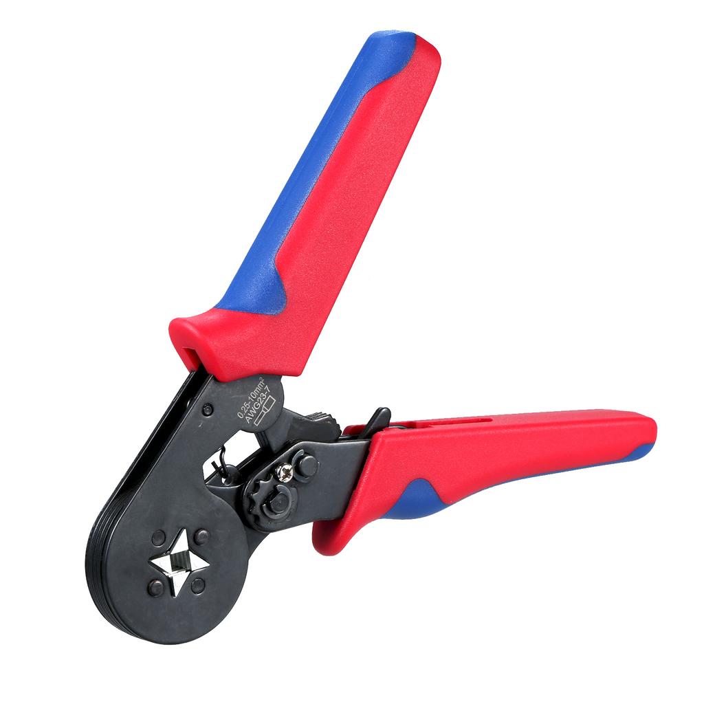 Ferrule Crimping Tool 0.25~10mm² 23~7AWG  Ferrule Crimper Pliers Self-adjustable Ratchet Wire Crimping Tool for Insulated Non-insulated Wire Ferrules