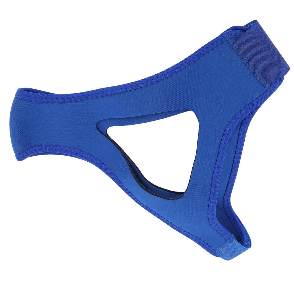 Curea de bărbie anti-sforăit, reglabilă, respirabilă, curea pentru oprirea sforăitului, centură de susținere a maxilarului(albastru )