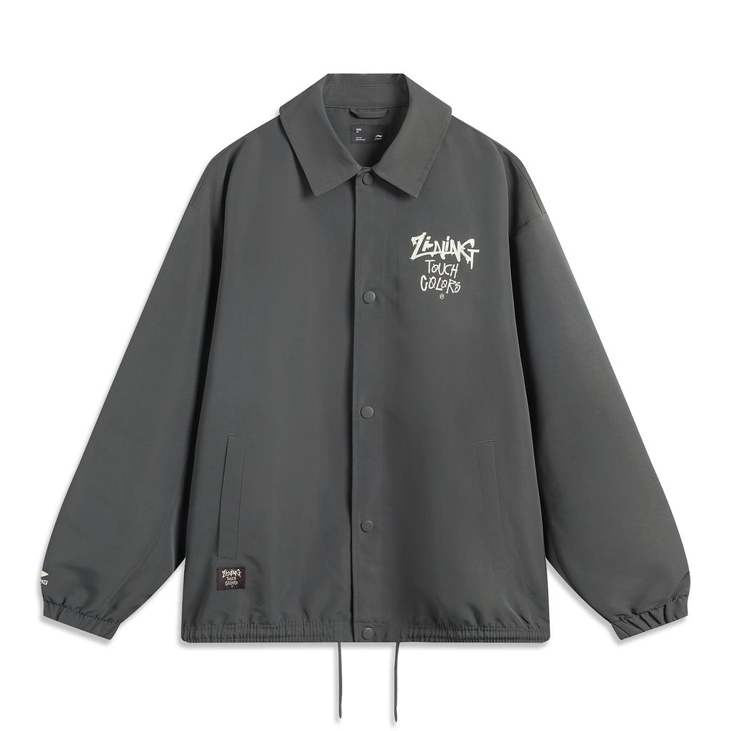 Li Ning Sports Lifestyle Series Casual Comfortable Versatile Jacket Unisex Jackets Graphite-Grey AJDV085-6