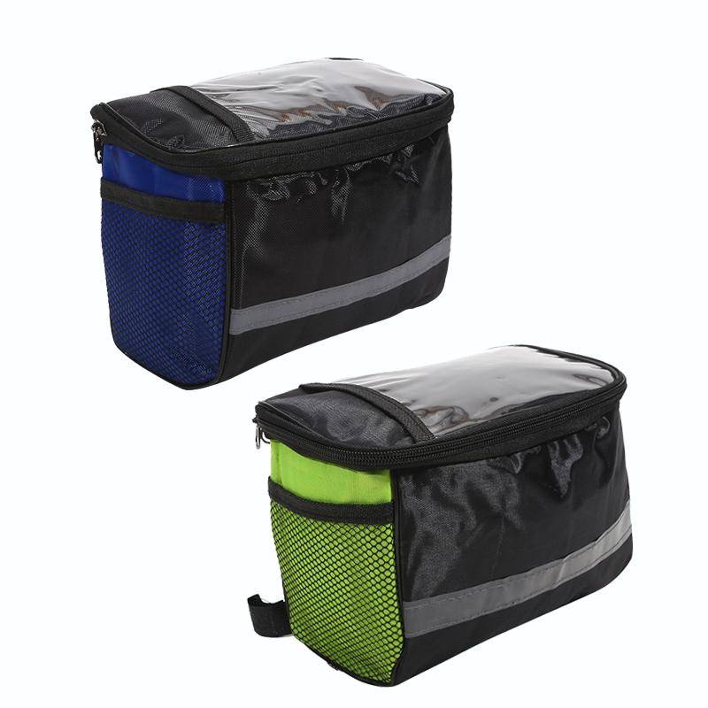 1/2Pcs Bicycle Front Handlebar Bag Outdoor Cycling Bike Phone Mount Bags Bicycle Skateboard Front Bag Bicycle Riding Bag New