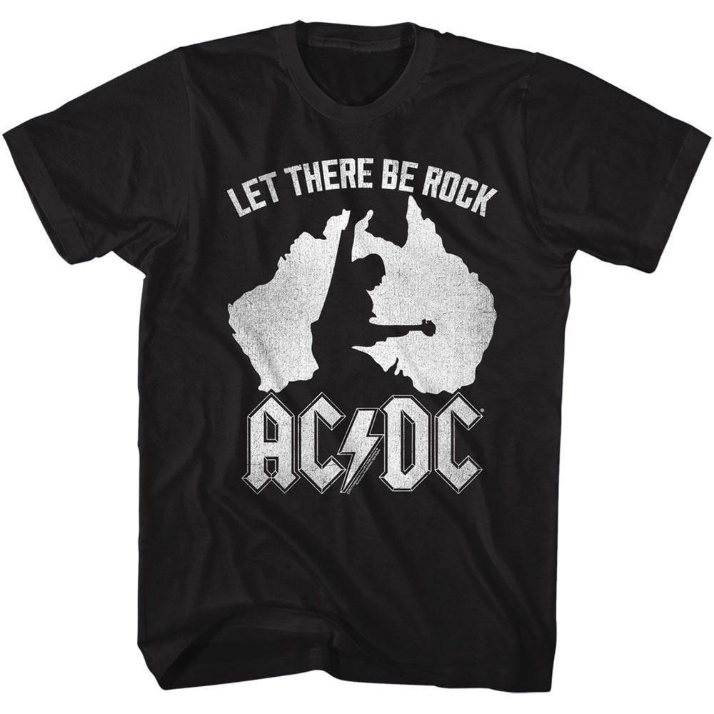 AC/DC Let There Be Rock Australia Black Rock and Roll Music Band T-Shirt