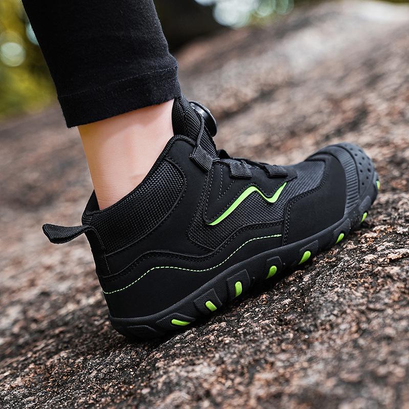 Scarpe da Escursionismo Nere Antiscivolo a Punta Chiusa per Bambini, per Attraversare l'Acqua e Sport
