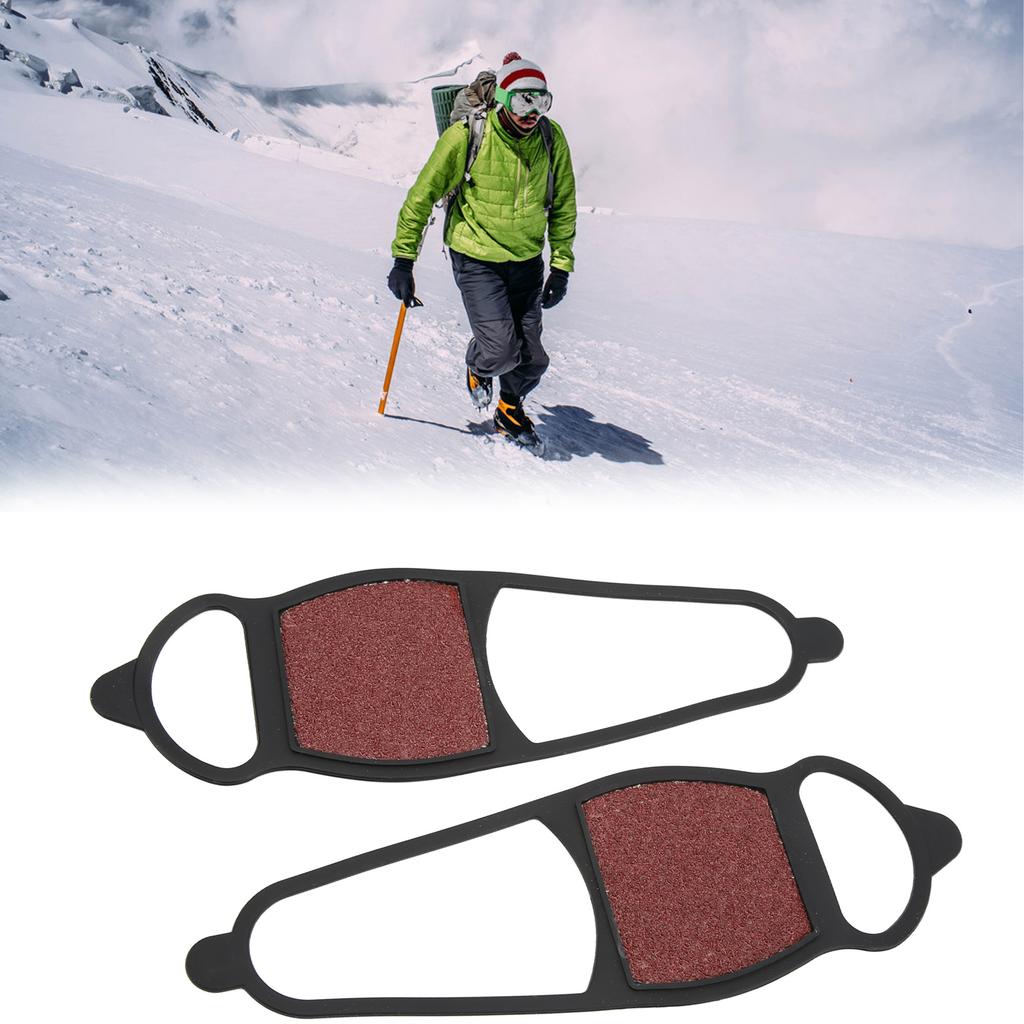 1 para Zimowe buty antypoślizgowe na lód i śnieg z gruboziarnistym piaskiem, raki trakcyjne, nakładki na buty