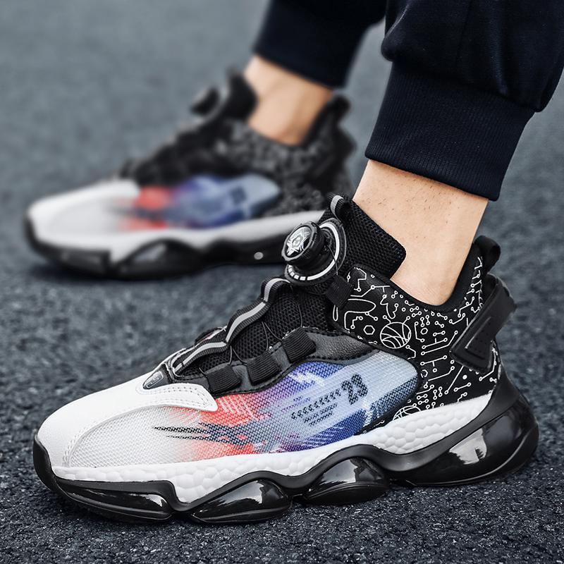 Autumn New Mesh Breathable Basketball Sports Shoes Sports Shock Absorption Casual Running Tide Shoes