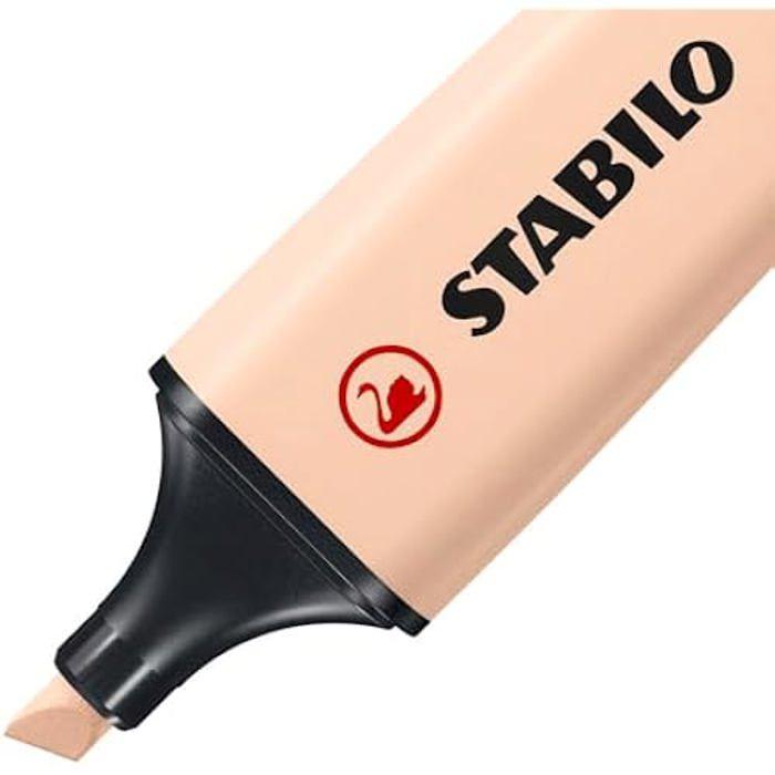 Surligneur - STABILO BOSS ORIGINAL NatureCOLORS - lot x 10 surligneurs - beige rosé