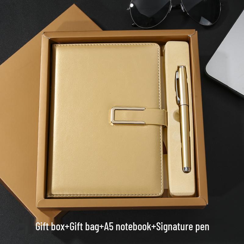 A5 Custom Notebook & Diary Gift Set with Logo Printing and Engraving
