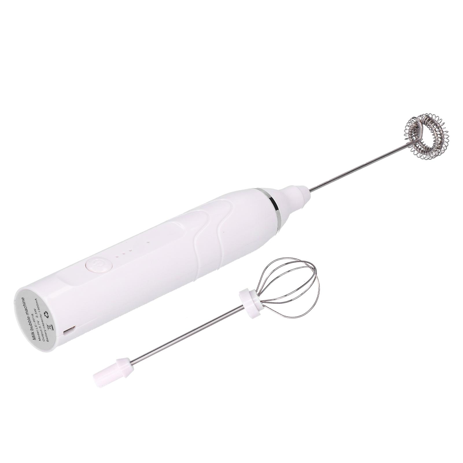 Milk Frother 3Gear MultiFunction Mixer HandHeld Electric Milk Foam Machine USB Charging(Black )