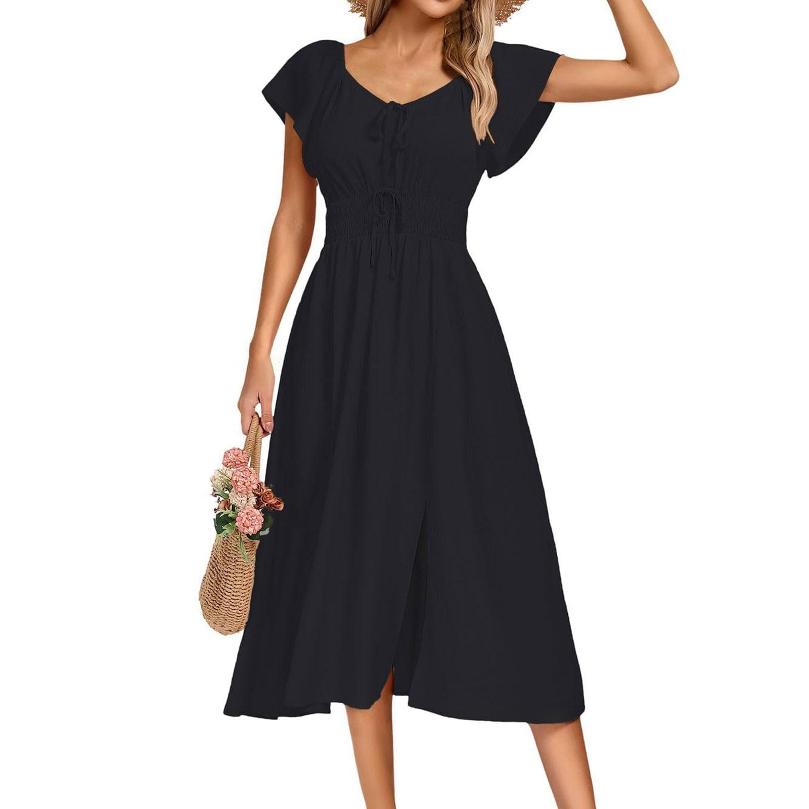 

Женское повседневное однотонное модное сексуальное платье элегантное дорожка M чёрный