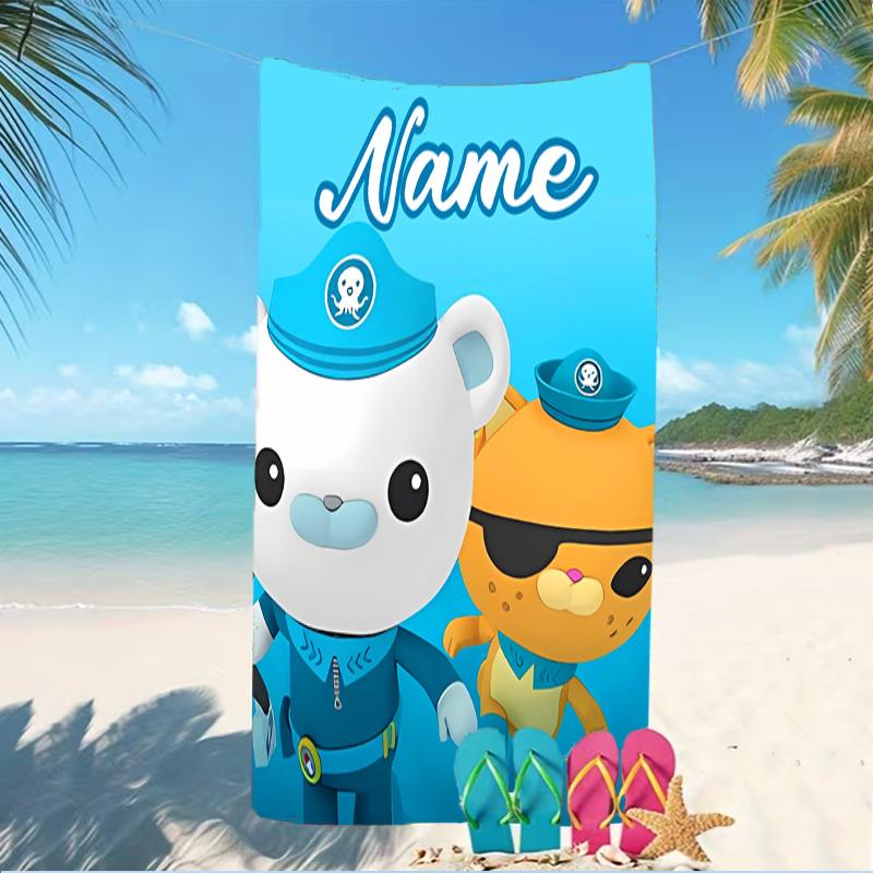 Customizable Personalized Beach Towels Octonauts Themed designs.Suitable for the Beach, Yoga, Sports;ideal As Beach Accessories