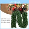 Elegant 2.7m Artificial Pine Green Spruce Garland Wreath For Festive Home Decoration