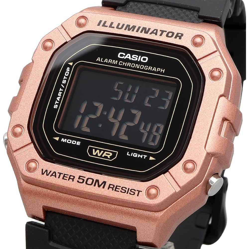 [Casio] CASIO Standard Digital Watch W-218HM-5BV Men's & Women's Cheap Casio Copper Brown Metallic Overseas Model [Parallel Import]