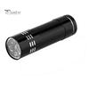 Mini aluminiowa wielofunkcyjna lampa UV Ultra Violet 9 LED Latarka Latarka