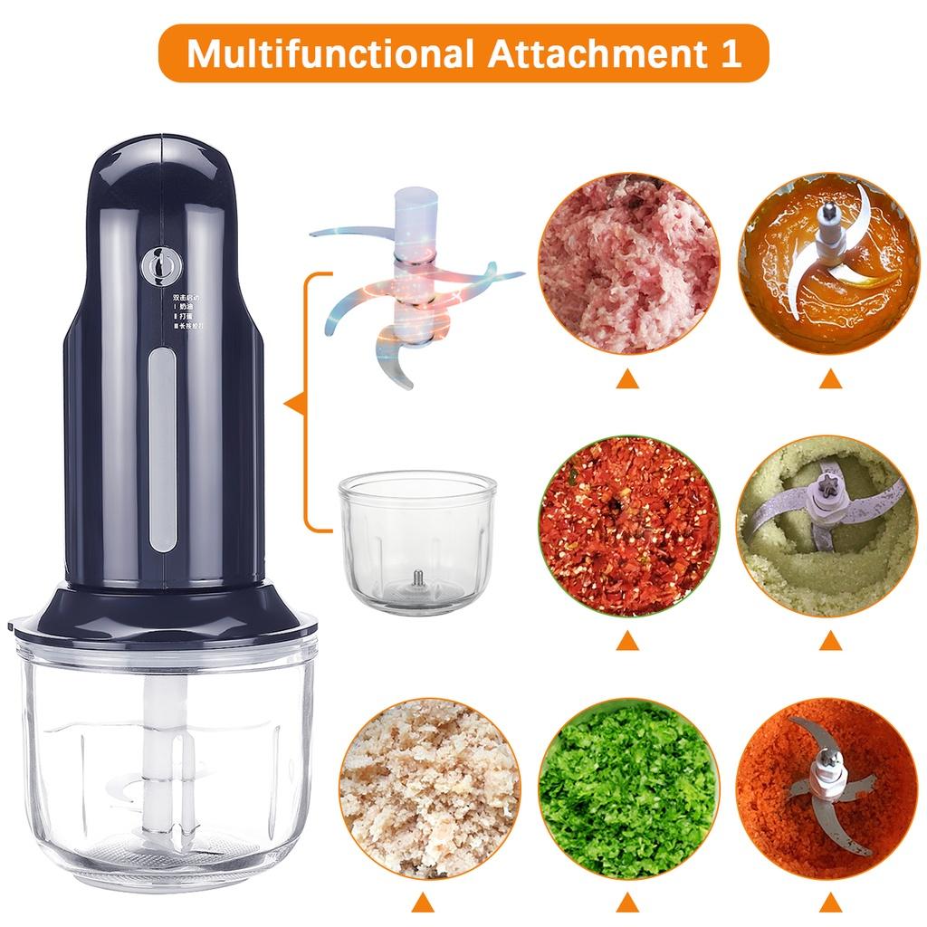 

Многофункциональный электрический ручной погружной блендер, ручной миксер, кухонный комбайн, чоппер, венчик, вспениватель, перемешивающая насадка 3 в 1 300 Вт