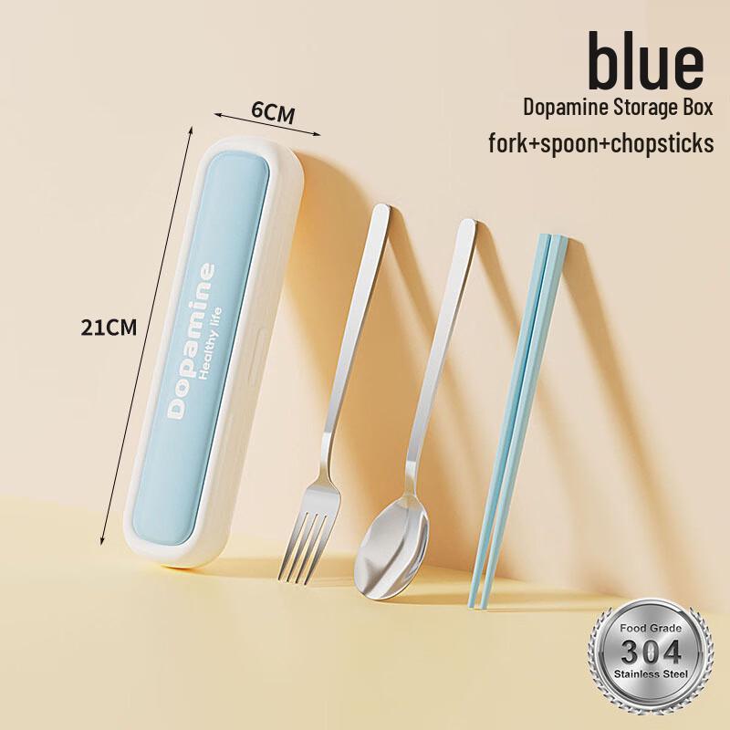 LEXIAOMAN 304 Stainless Steel Student Cutlery Set