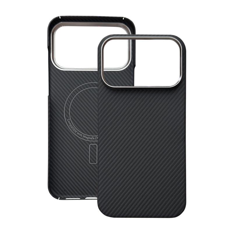 For Apple IPhone 17 Pro Ultra-Thin Kevlar Phone Case IPhone 17 Pro Max Protective Cover Aramid Fiber Magsafe Magnetic Phone