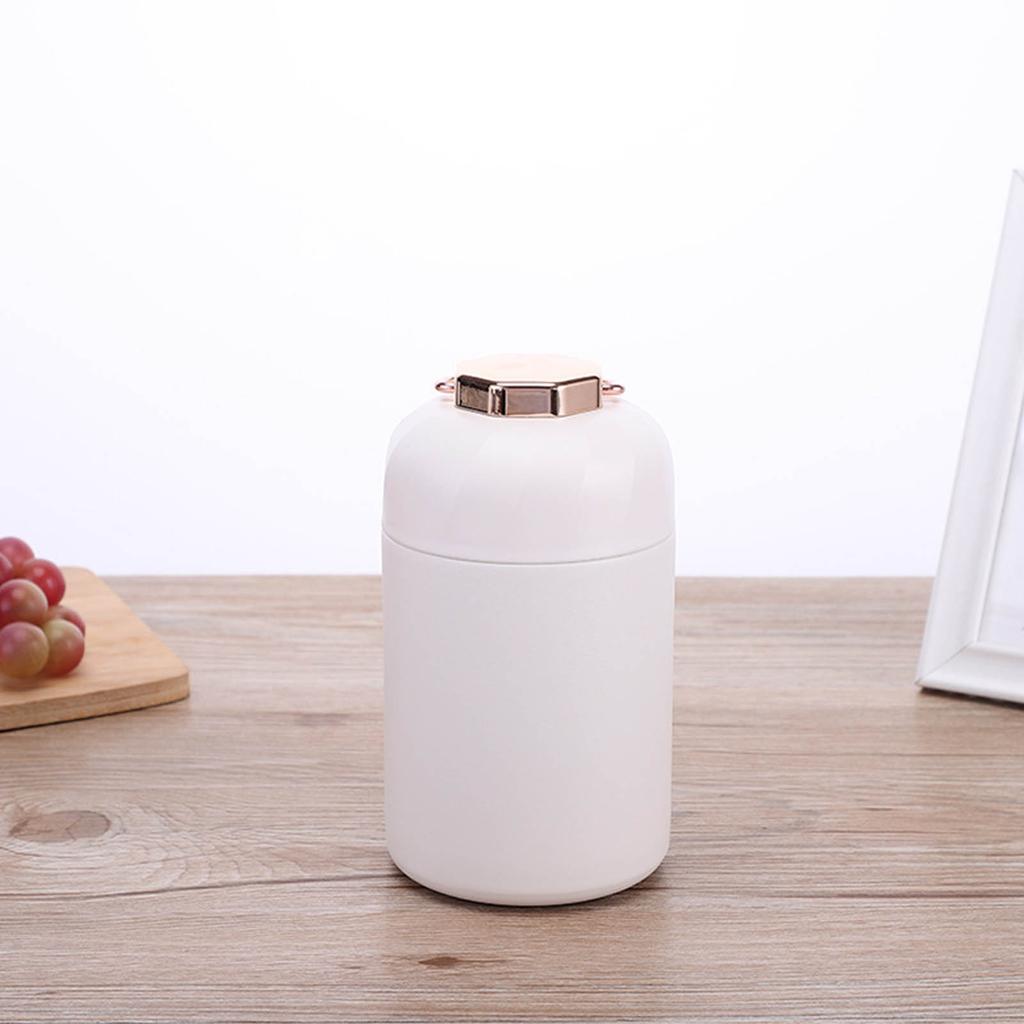 Barattolo termico portatile in acciaio inossidabile 304, lunch box con isolamento termico, grande capacità, tazza sottovuoto portatile, bianco