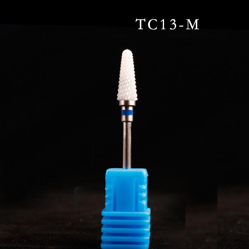 Ceramic Nail Grinding Head - Corn Bullet Rocket Shape for Electric Nail Grinder