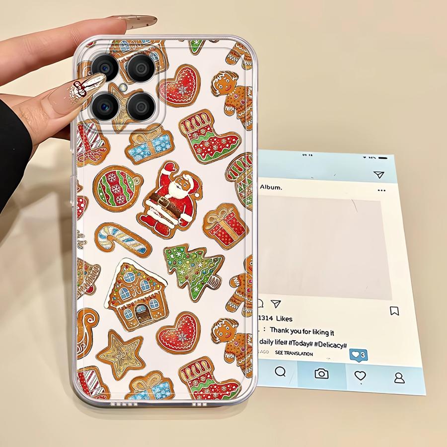 

Рождественские Мультяшные Печенья Мягкий Чехол для Honor 90 Lite X8b X9b X9a X7b Y9 Prime 2019 Honor 90 Lite