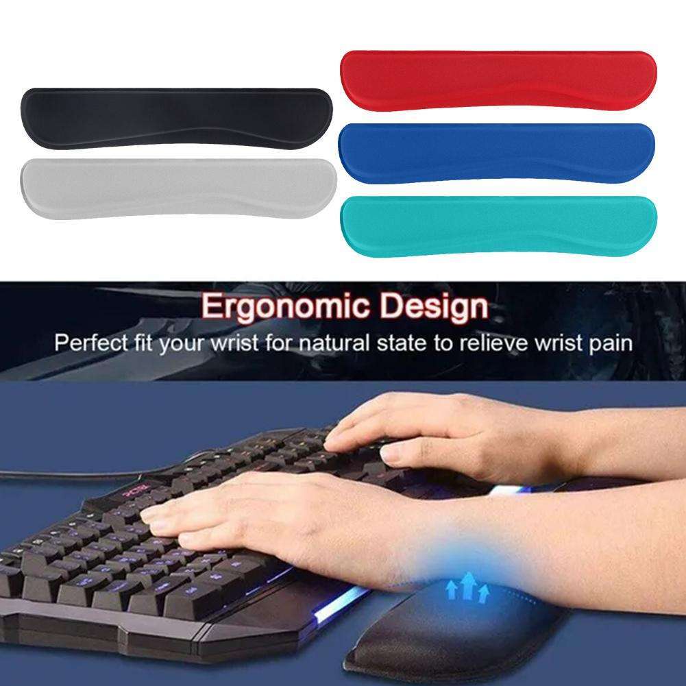 Keyboard Wrist Rest Pad Mouse Pad Memory Foam Superfine Fibre for Computer Gaming Keyboard Raised Platform Hands
