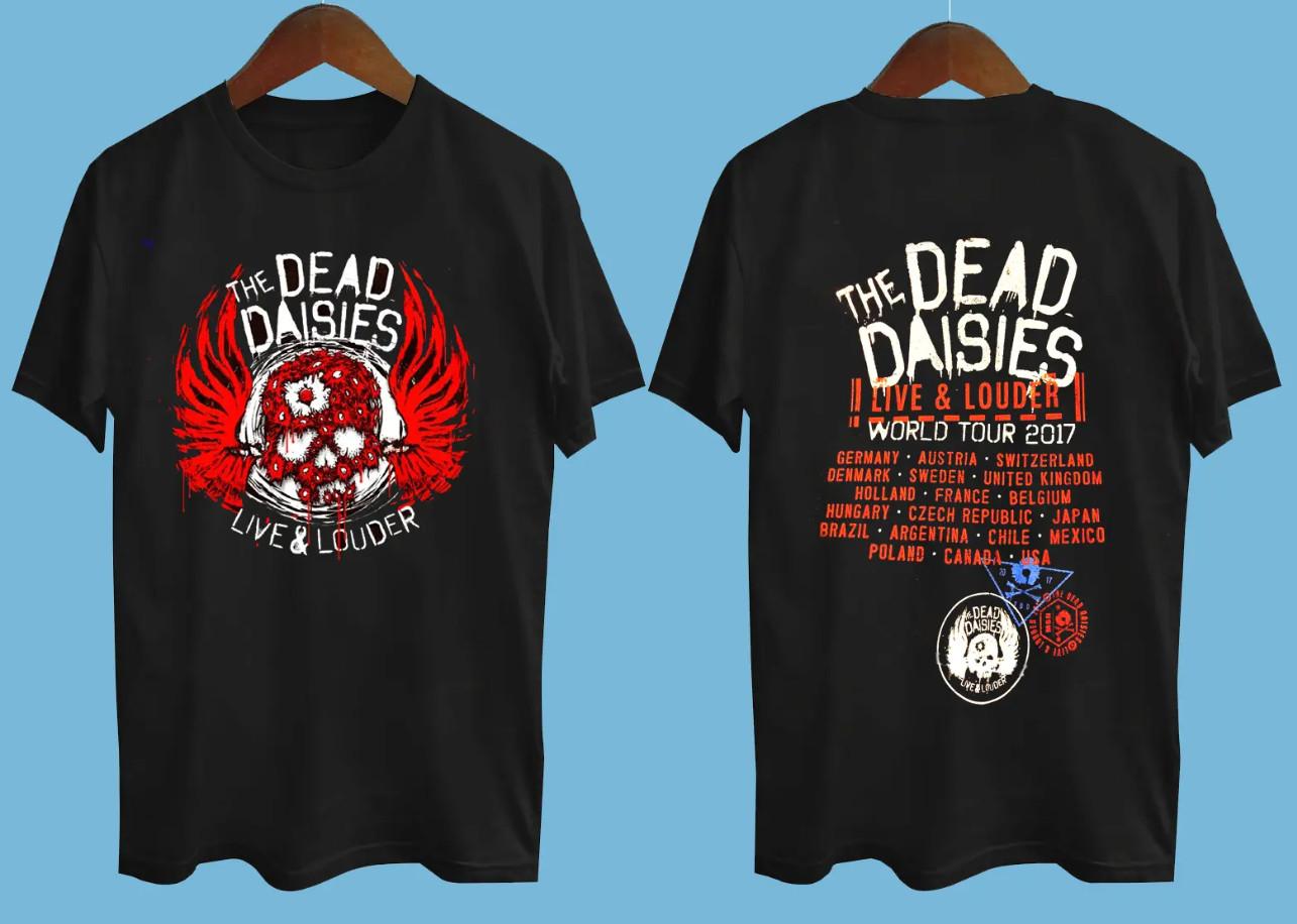 Rare The Dead Daisies Dead Daisies 2017 tour Black All Size shirt S