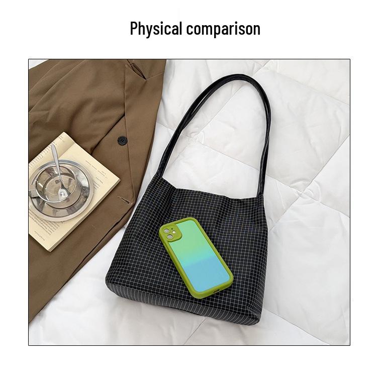 2026 Retro Plaid Underarm Bag - Women's Versatile Crossbody Shoulder Handbag