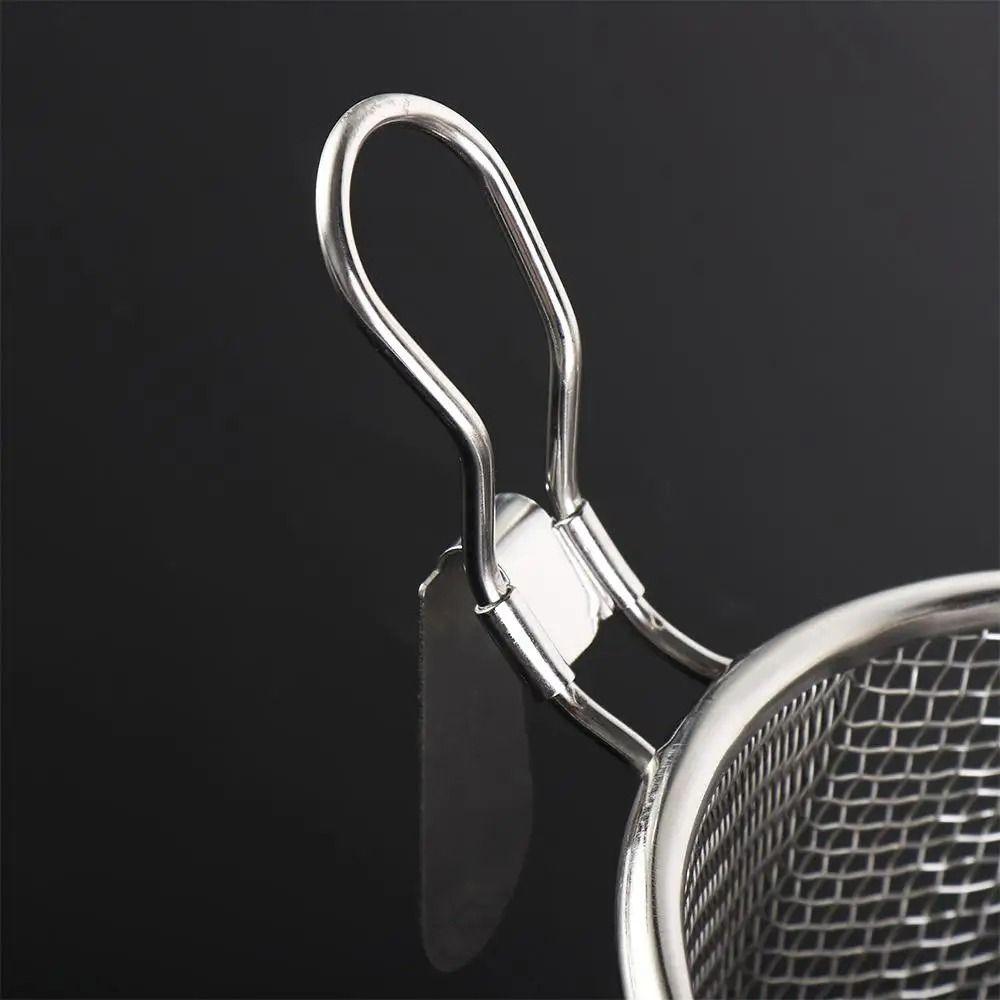 1Pcs Long Handle Mesh Strainer Spoon Cooking Utensils Frying Filter Basket Hot Pot Strainer