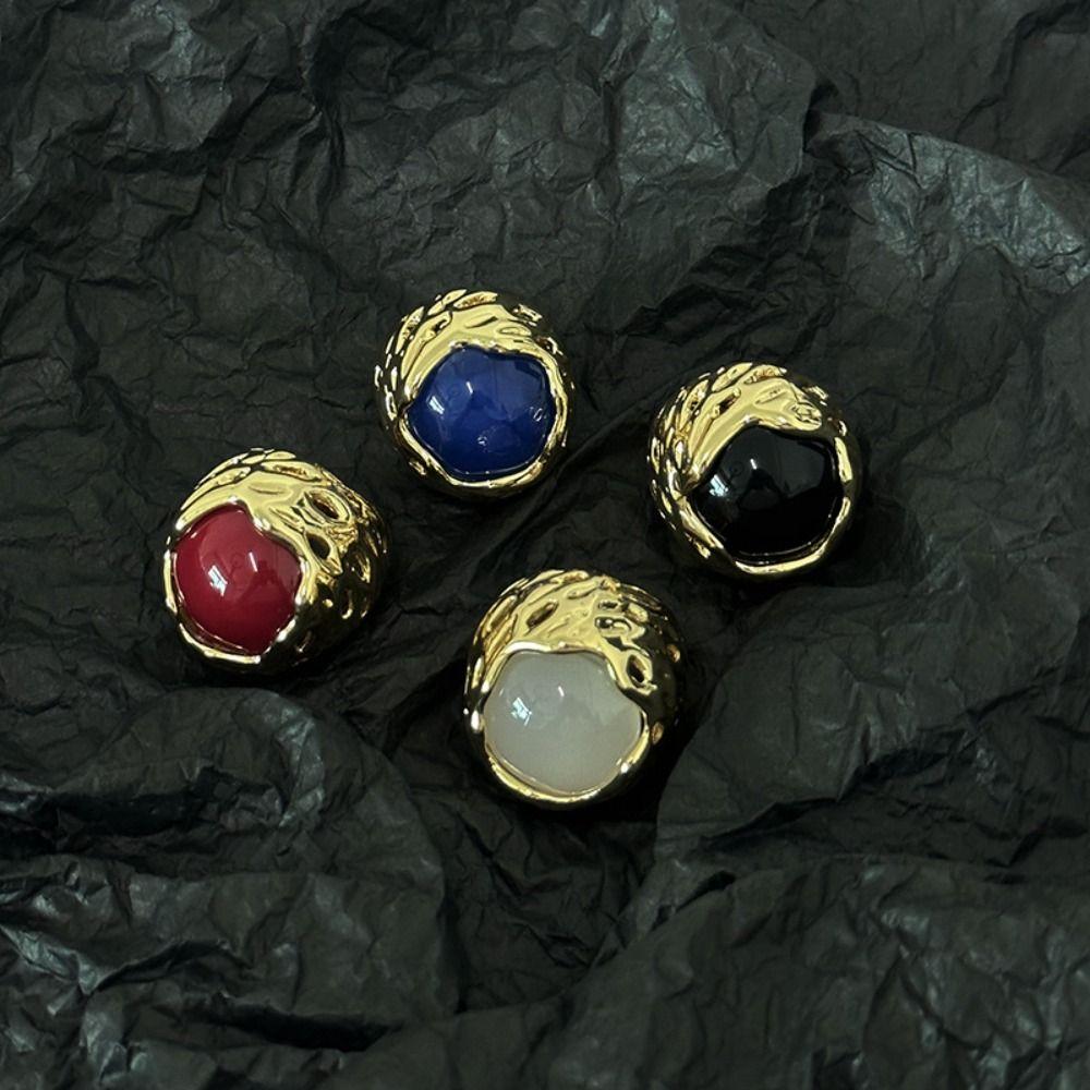 Round Shape Geometric Hollow Ring Hollow Design Personality Ring  Wedding Accessory