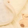 Fluffy Ibul Baby Blanket for Toddlers, Boys and Girls, Soft, 115x100cm, Gauze On the Front and Raised Wool On the Back (Large Bear Design)