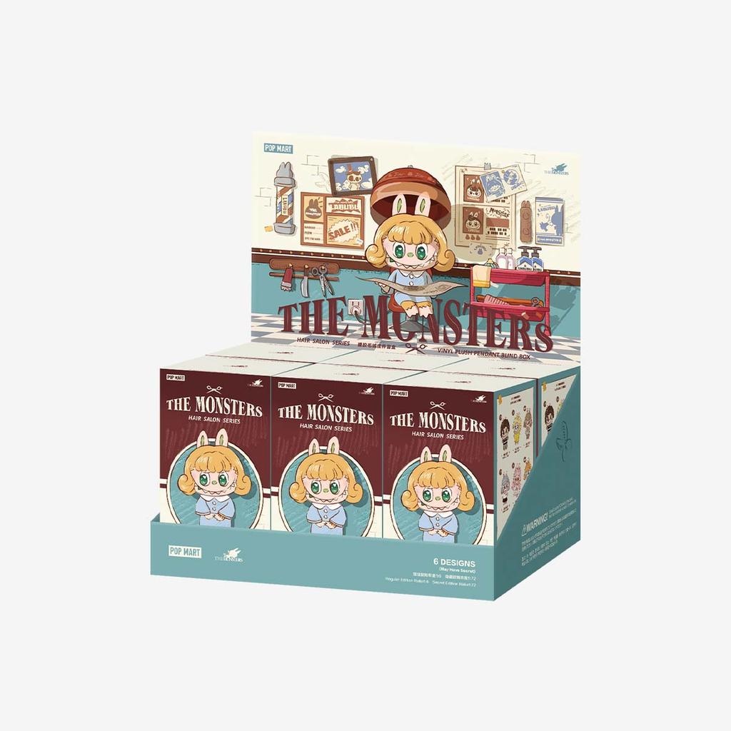 POP MART labubu THE MONSTERS Hair Salon Series - Vinyl Plush Pendant Blind Box