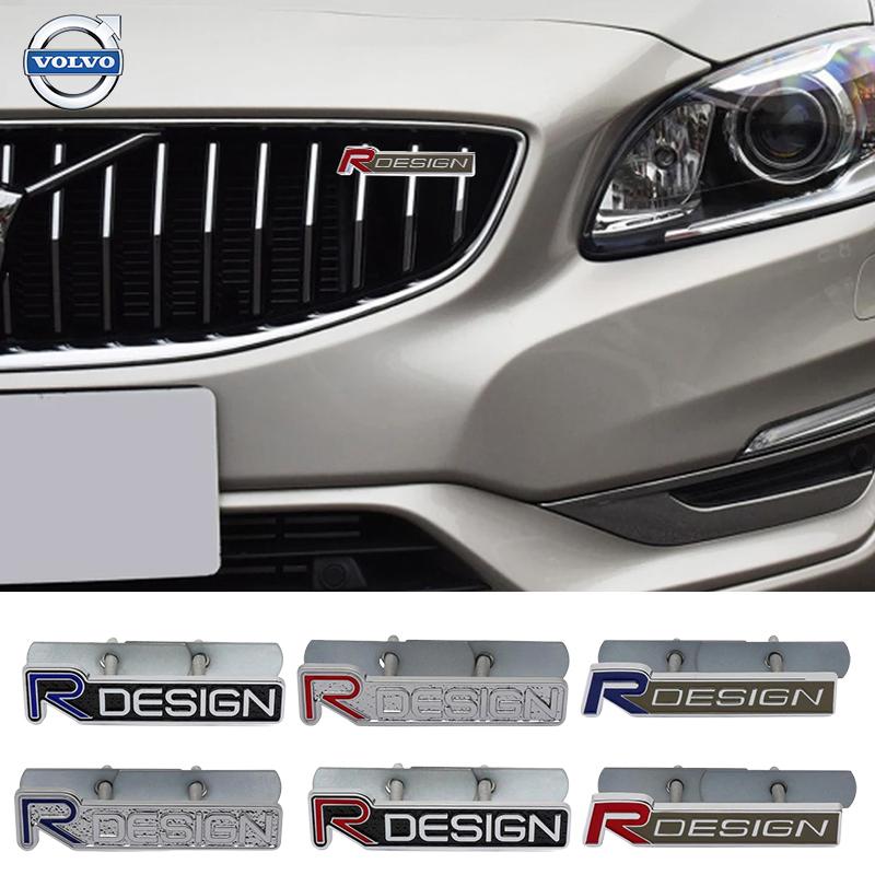 3D Metal Badge Car Front Grille Badge Body Trunk Decoration Accessories For Volvo Rdesign V40 V50 S40 S80 XC60 S90 XC90 S60 V90