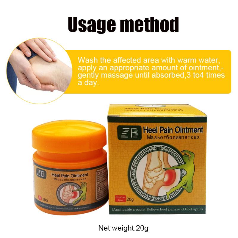 ZB Heel Pain Cream Foot Joints Herbal Achilles Foot Care Ointment 20g