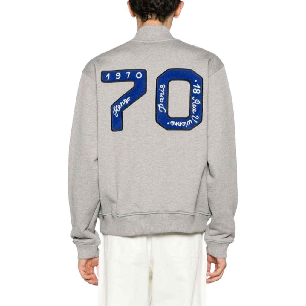 KENZO Academy Button Up Bomber Jacket FD65SW1024MV-94