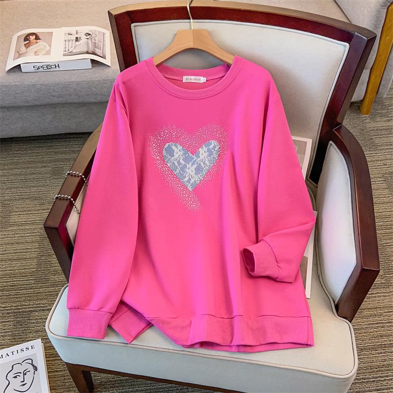 Plus Size 200/350 Jin Loose Fit Autumn Hoodie for Bust Sizes 150/160-1109