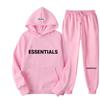 2024 Fear of God Essentials Unisex Hoodie Set - Doppelnähte, High Street Stil für Herbst/Winter