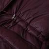 2024 Women's Wine Red Hooded Cotton Coat: European & American Style, Versatile & Fashionable Winter Wear