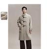 PEACEBIRD Men's Wool Blend Toggle Button Mid-Length Coat